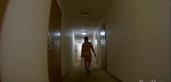  Compilation of three nude dares in hotel